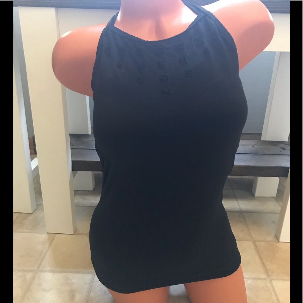 Laser Cut! Athleta Strappy Criss Cross Top M EUC!!